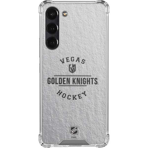 NHL Vegas Golden Knights Black Text Galaxy S24 FE Clear Case