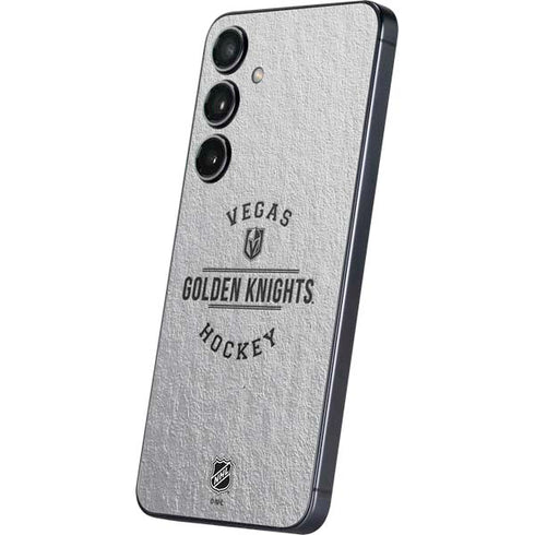 NHL Vegas Golden Knights Black Text Galaxy S25 Plus Skin