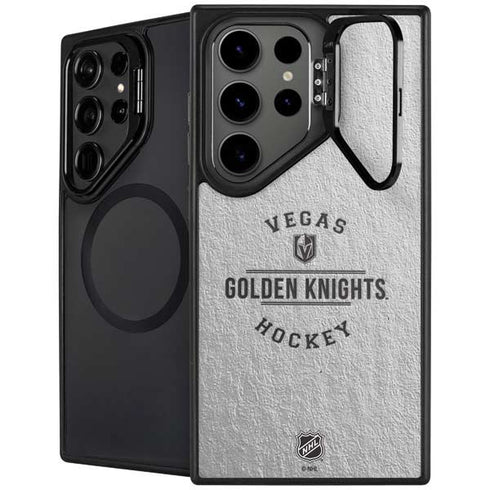 NHL Vegas Golden Knights Black Text Galaxy Cases