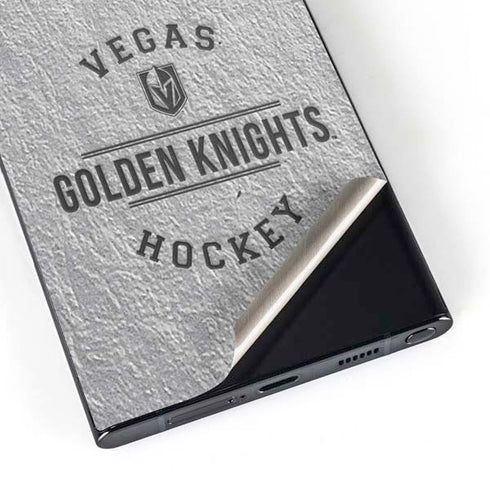 NHL Vegas Golden Knights Black Text Galaxy S25 Ultra Skin
