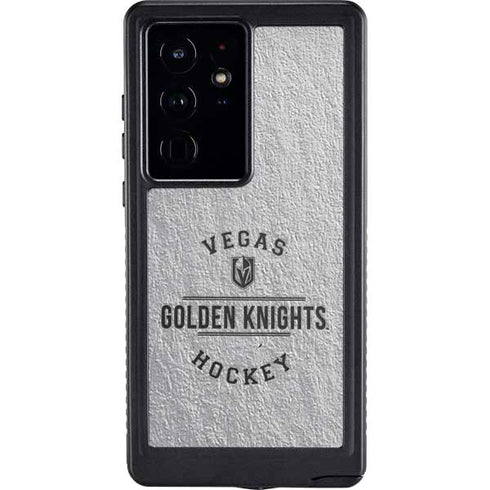 NHL Vegas Golden Knights Black Text Galaxy S24 Ultra Waterproof Case