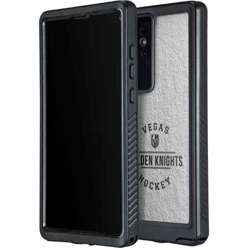 NHL Vegas Golden Knights Black Text Galaxy S24 Ultra Waterproof Case