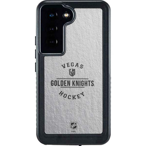 NHL Vegas Golden Knights Black Text Galaxy S24 Waterproof Case