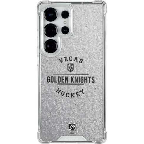NHL Vegas Golden Knights Black Text Galaxy S25 Ultra Clear Case