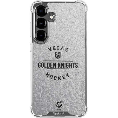 NHL Vegas Golden Knights Black Text Galaxy S26 Plus Clear Case