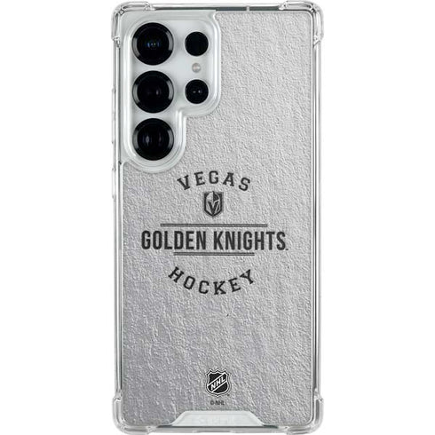 NHL Vegas Golden Knights Black Text Galaxy S26 Ultra Clear Case