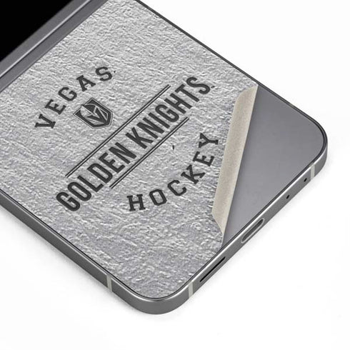 NHL Vegas Golden Knights Black Text Galaxy Z Flip6 Skin