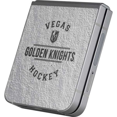 NHL Vegas Golden Knights Black Text Galaxy Z Flip6 Skin
