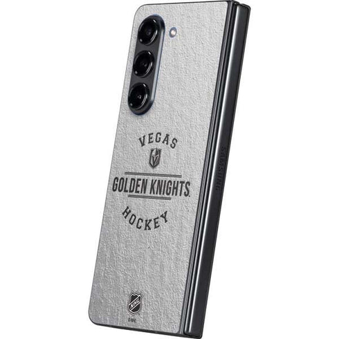 NHL Vegas Golden Knights Black Text Galaxy Z Fold5 5G Skin