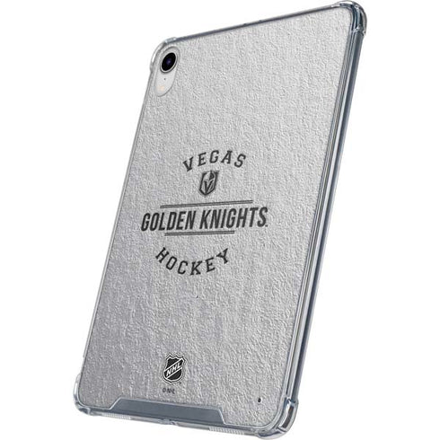 NHL Vegas Golden Knights Black Text iPad 11th Gen (2025) Clear Case