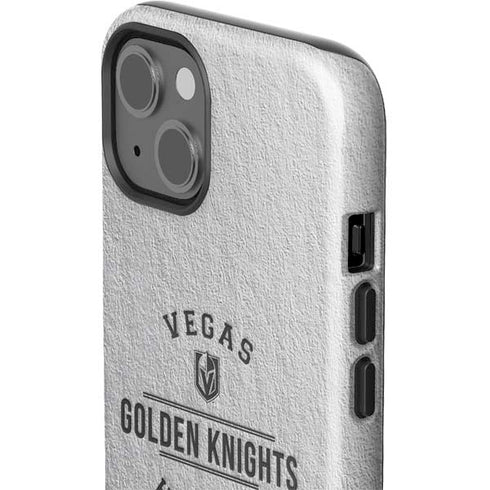 NHL Vegas Golden Knights Black Text iPhone 15 Impact Case