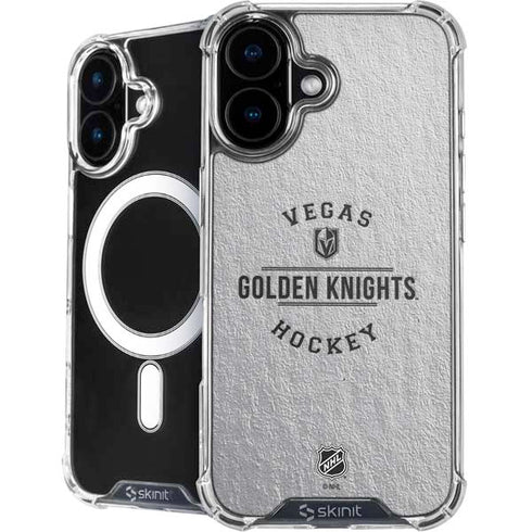 NHL Vegas Golden Knights Black Text iPhone 16 MagSafe Case