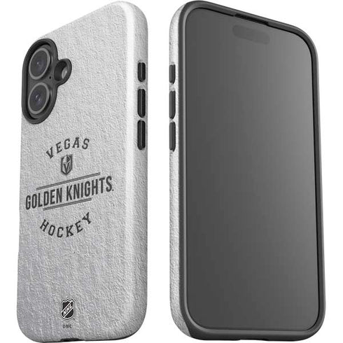 NHL Vegas Golden Knights Black Text iPhone 16 Plus Impact Case