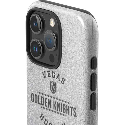 NHL Vegas Golden Knights Black Text iPhone 16 Pro Impact Case