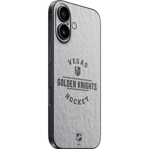 NHL Vegas Golden Knights Black Text iPhone 16 Skin