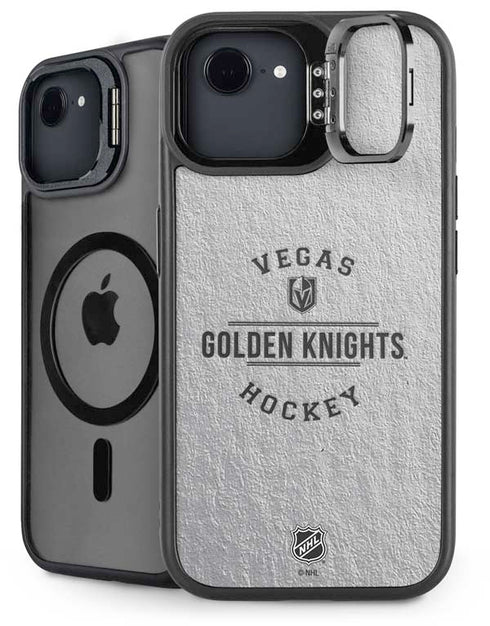 NHL Vegas Golden Knights Black Text iPhone 16e Kickstand Case