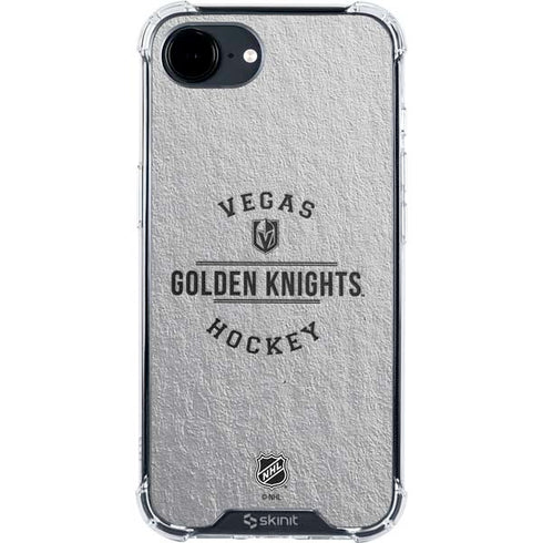 NHL Vegas Golden Knights Black Text iPhone 16e Clear Case