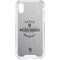 NHL Vegas Golden Knights Black Text iPhone XS Clear Case