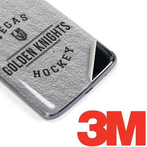 NHL Vegas Golden Knights Black Text Moto E5 Plus Skin