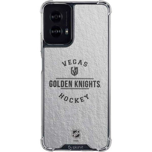 NHL Vegas Golden Knights Black Text Moto G Power 5G (2024) Clear Case