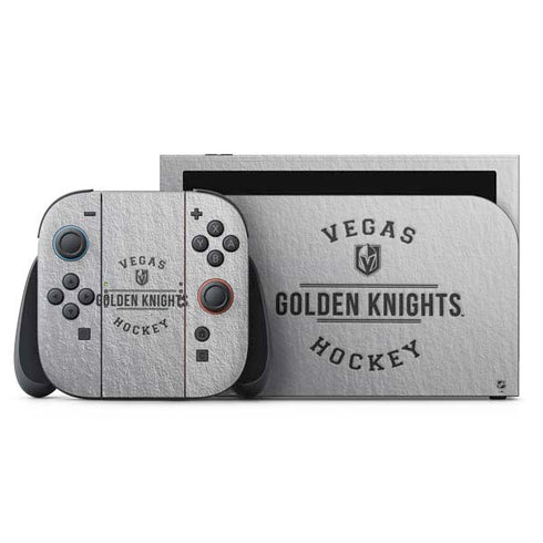 NHL Vegas Golden Knights Black Text Nintendo Skins