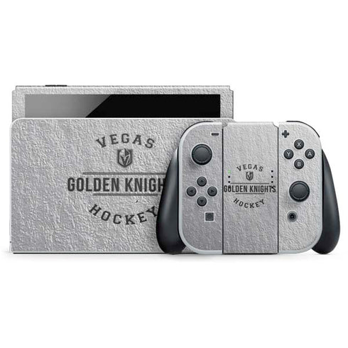 NHL Vegas Golden Knights Black Text Nintendo Skins