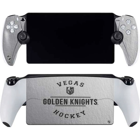 NHL Vegas Golden Knights Black Text PlayStation Portal Remote Player Skin