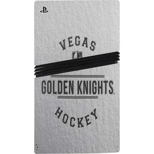 NHL Vegas Golden Knights Black Text PS5 Pro Console Skin