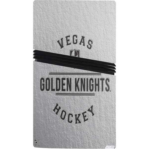 NHL Vegas Golden Knights Black Text PS5 Pro Console Skin