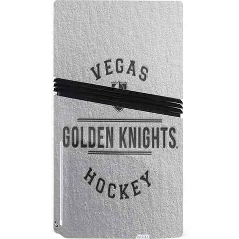 NHL Vegas Golden Knights Black Text PS5 Pro Disk Bundle Skin