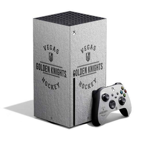 NHL Vegas Golden Knights Black Text Xbox Series X Bundle Skin