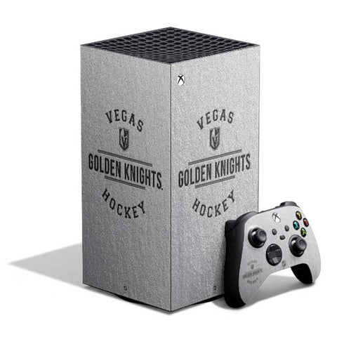 NHL Vegas Golden Knights Black Text XBox Series X Digital Edition Bundle Skin