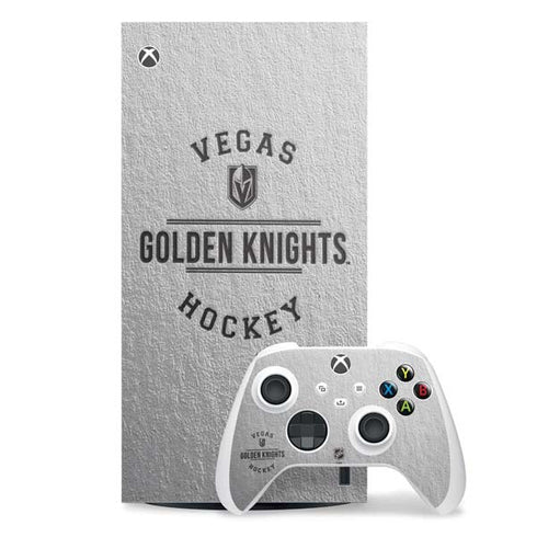 NHL Vegas Golden Knights Black Text Xbox Series X Skins