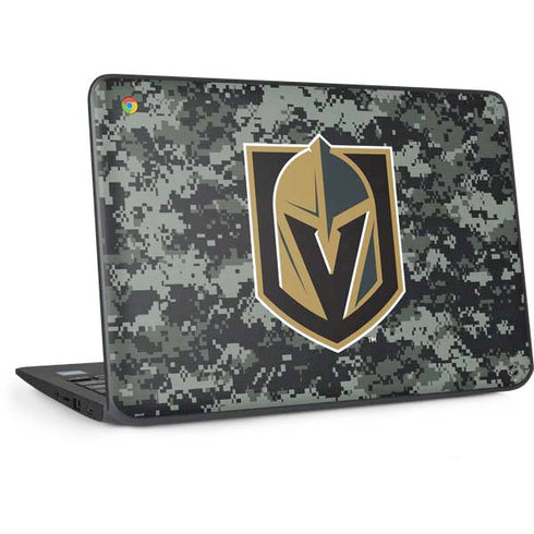 NHL Vegas Golden Knights Camo HP Chromebook Skin