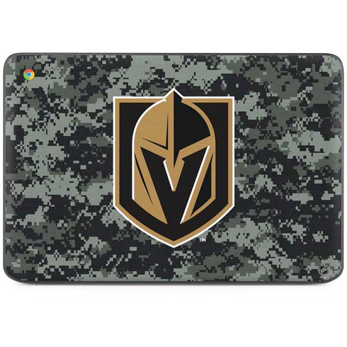 NHL Vegas Golden Knights Camo HP Chromebook Skin