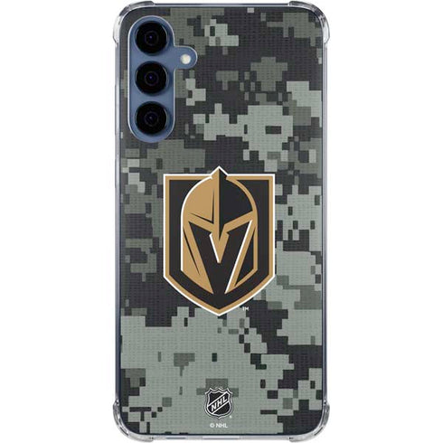 NHL Vegas Golden Knights Camo Galaxy A55 5G Clear Case