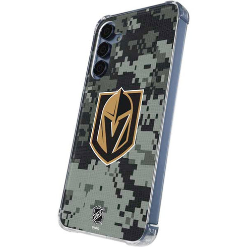 NHL Vegas Golden Knights Camo Galaxy A55 5G Clear Case