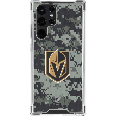NHL Vegas Golden Knights Camo Galaxy S23 Ultra Clear Case