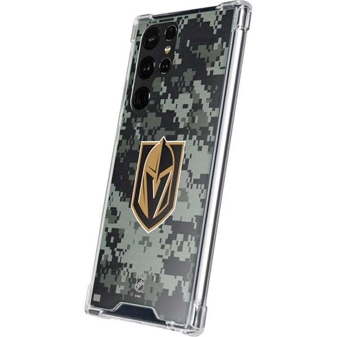 NHL Vegas Golden Knights Camo Galaxy S23 Ultra Clear Case