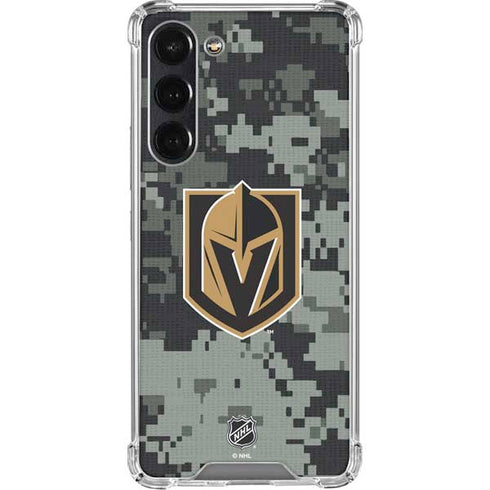 NHL Vegas Golden Knights Camo Galaxy S24 FE Clear Case