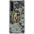 NHL Vegas Golden Knights Camo Galaxy S24 FE Clear Case
