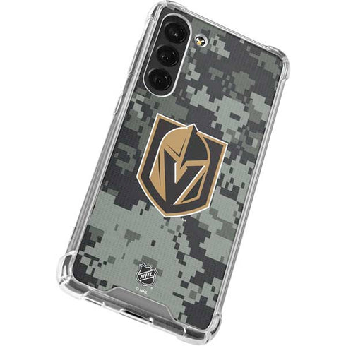 NHL Vegas Golden Knights Camo Galaxy S24 FE Clear Case
