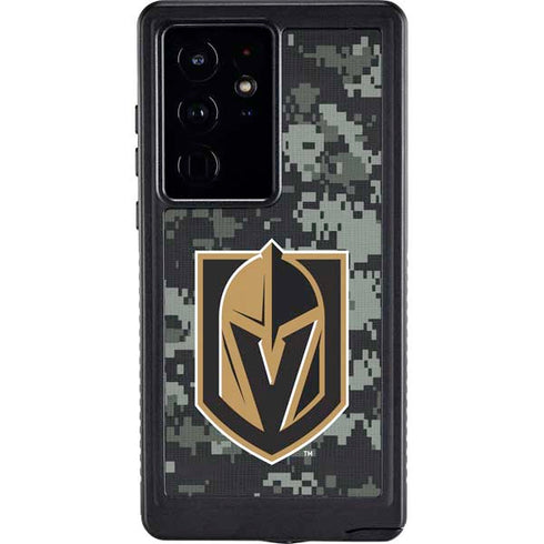 NHL Vegas Golden Knights Camo Galaxy S24 Ultra Waterproof Case