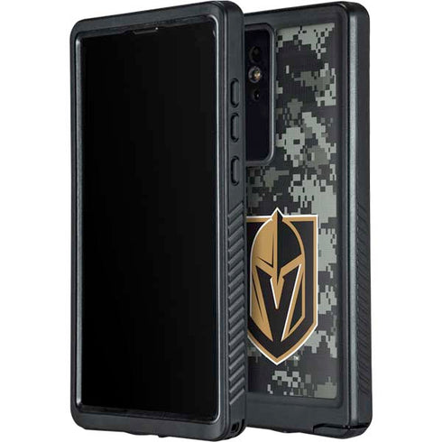 NHL Vegas Golden Knights Camo Galaxy S24 Ultra Waterproof Case