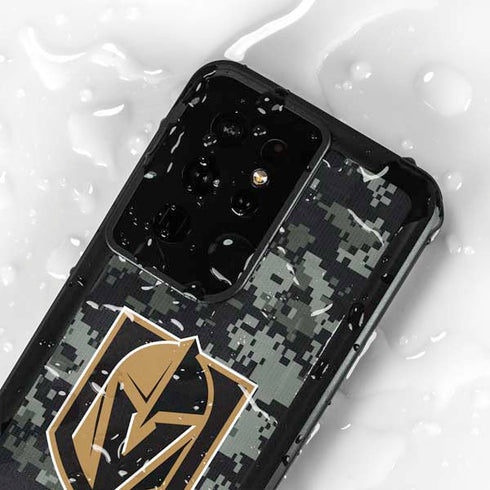NHL Vegas Golden Knights Camo Galaxy S24 Ultra Waterproof Case