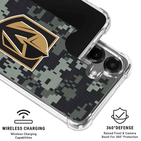 NHL Vegas Golden Knights Camo Galaxy S26 Clear Case