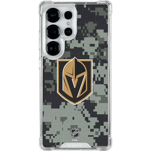 NHL Vegas Golden Knights Camo Galaxy S26 Ultra Clear Case