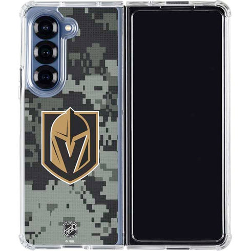 NHL Vegas Golden Knights Camo Galaxy Z Fold6 Clear Case
