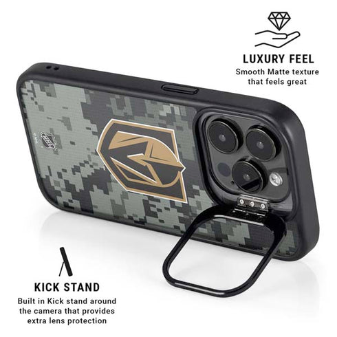 NHL Vegas Golden Knights Camo iPhone 14 Pro Max Kickstand Case