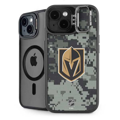 NHL Vegas Golden Knights Camo iPhone 15 Kickstand Case